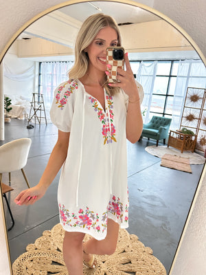 Meant For You Embroidered Dress