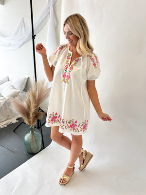 Meant For You Embroidered Dress