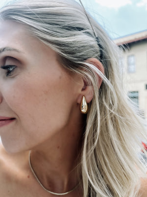 Designer Inspired Teardrop Earrings