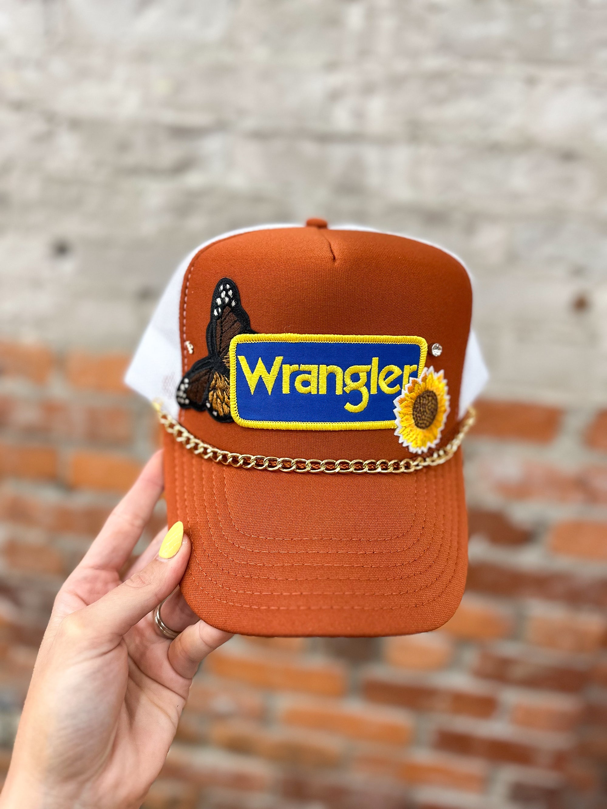Pre-Made Wrangler Patched Hat