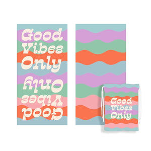 Good Vibes Only Travel Quick Dry Towel