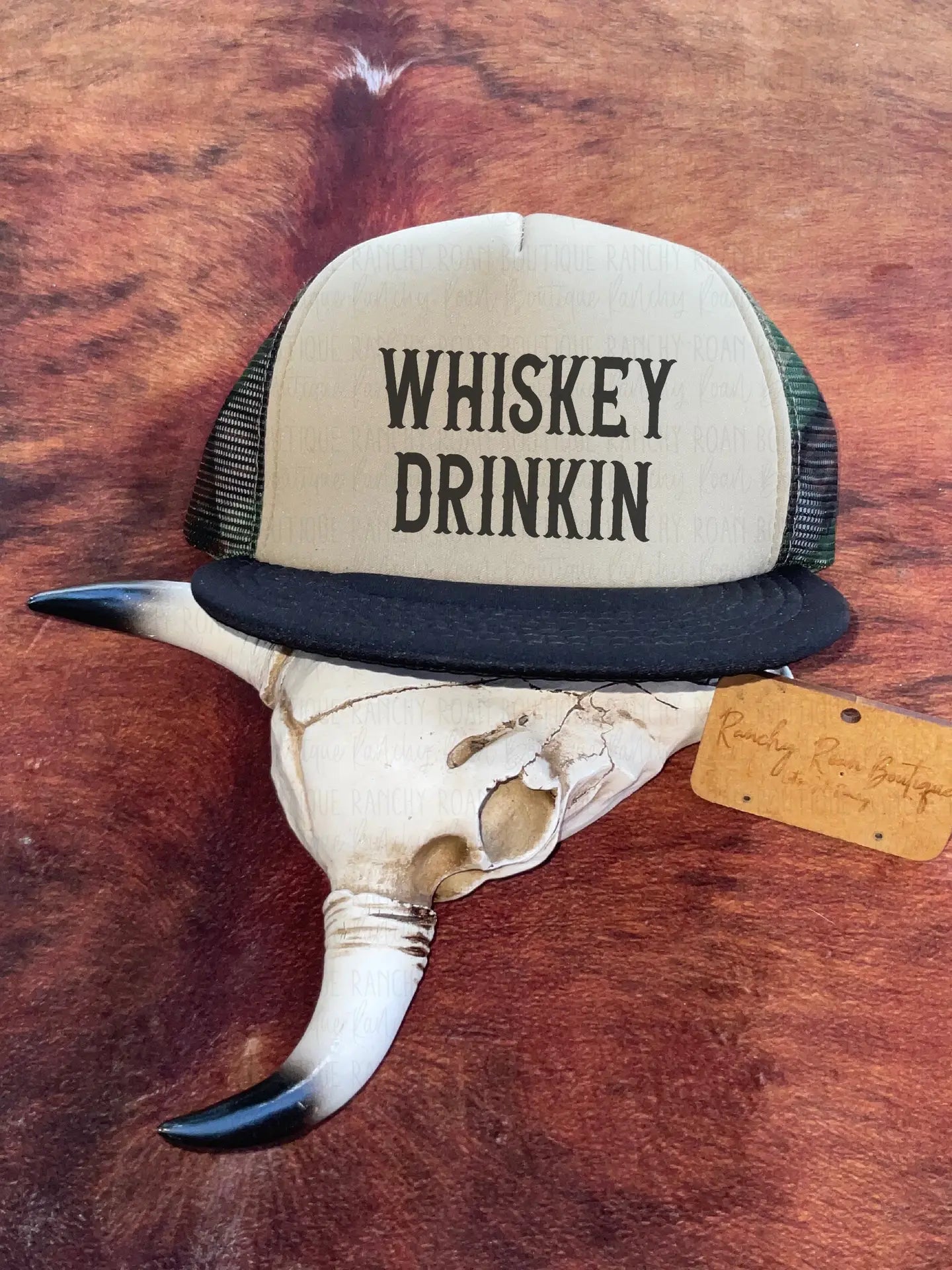 Whiskey Drinkin Western Foam Trucker Hat