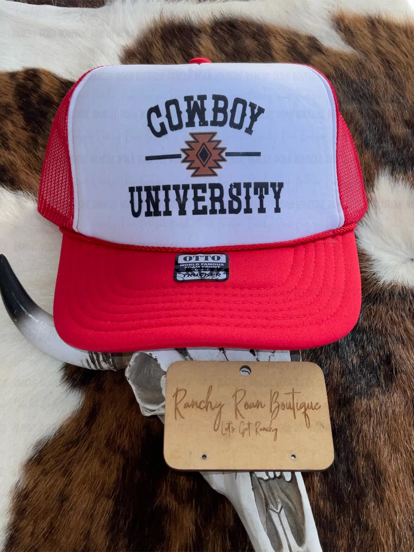 Cowboy University Western Foam Trucker Hat