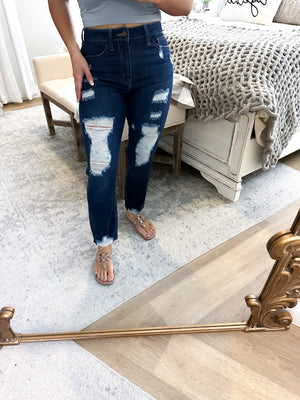 Vanessa Super Distressed Midrise Jeans
