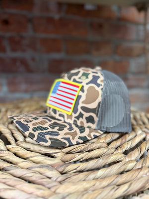 Local Boy Patriotic Patch Trucker Hat