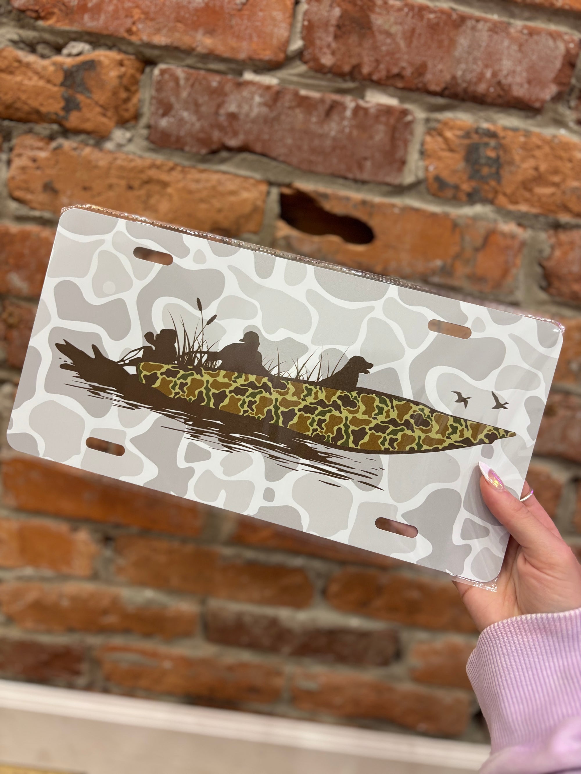 License Plate Tag- Duck Boat