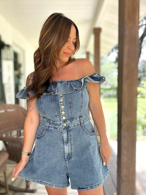 Kendal Denim Jean Romper