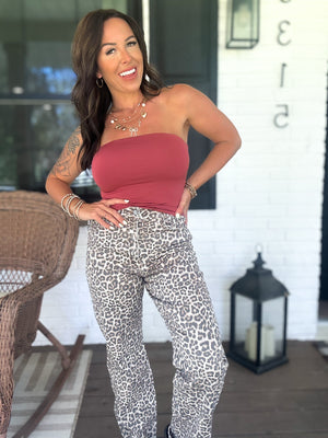 Nothing Compares Double Lined Strapless Top - Sienna