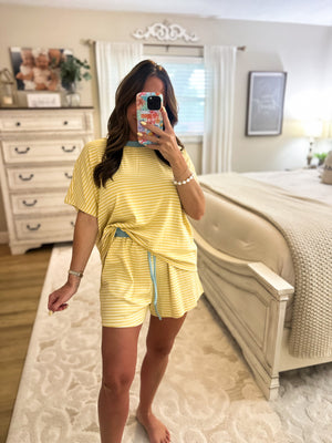 Nikki Striped Knit Shorts