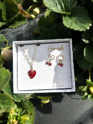 Sweet Berries Necklace + Earring Set