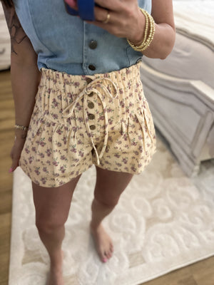 Prettiest In The Patch Floral Shorts