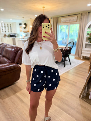 Crosby Boyfriend Pocket Tee - White