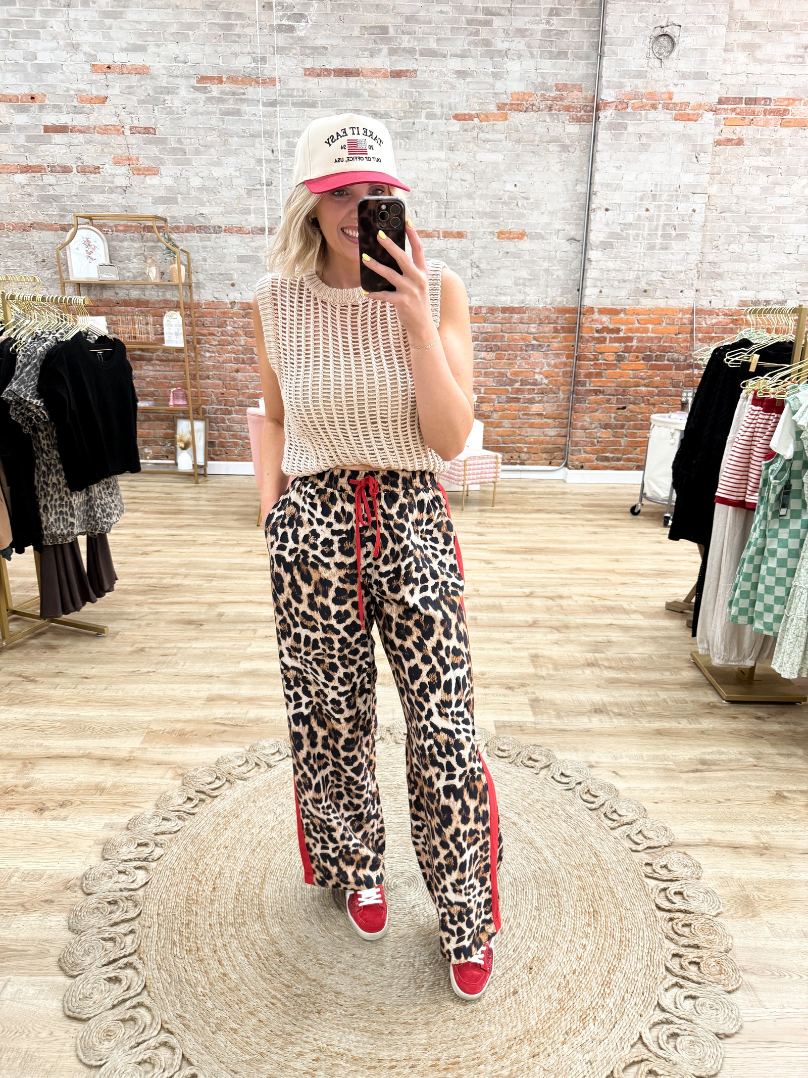 Fan The Flame Leopard Print Pants