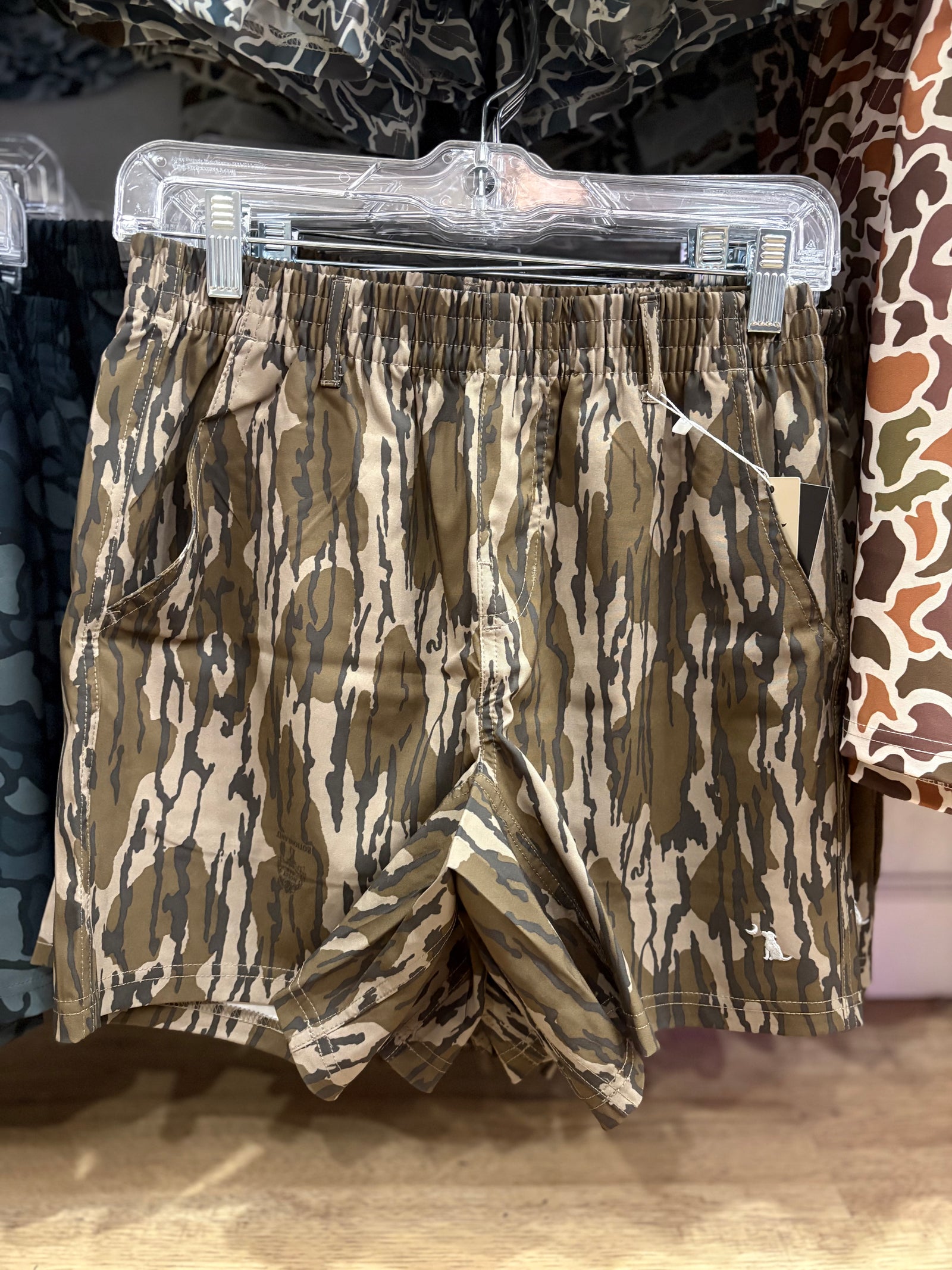 Local Boy Mens Volley Shorts - Mossy Oak Original Bottomland