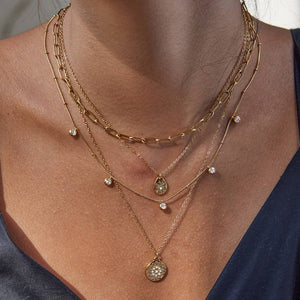 Layered Teardrops Necklace
