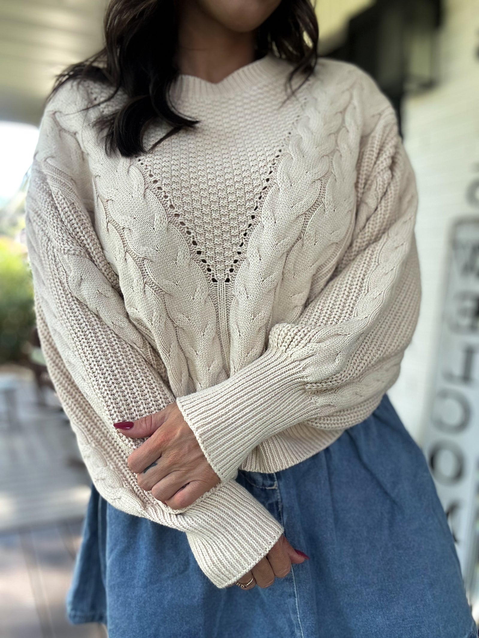 Adeline Cable Knit Sweater