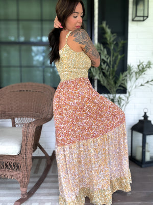 Ivy Patchwork Maxi Dress