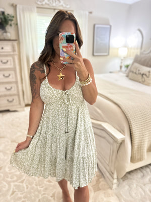 Meghan Spaghetti Strap Tiered Dress