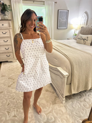 Sail With Me Anchor Babydoll Dress