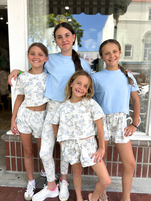 Youth Local Girl Boxy Crop Tee - Saltwater Camo