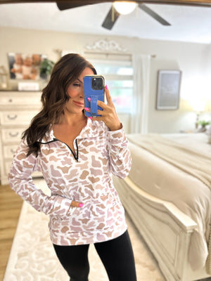 Blush Camo Pullover
