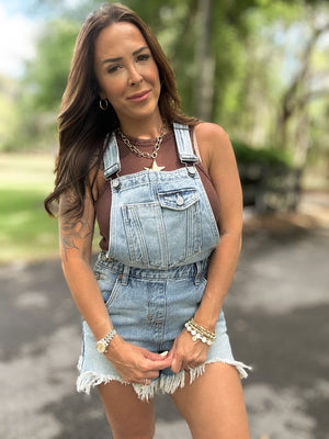 Just a Little Country Denim Overalls