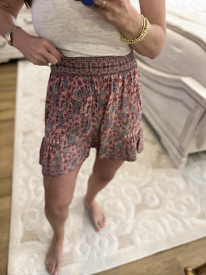 Flirt With Me Floral Shorts