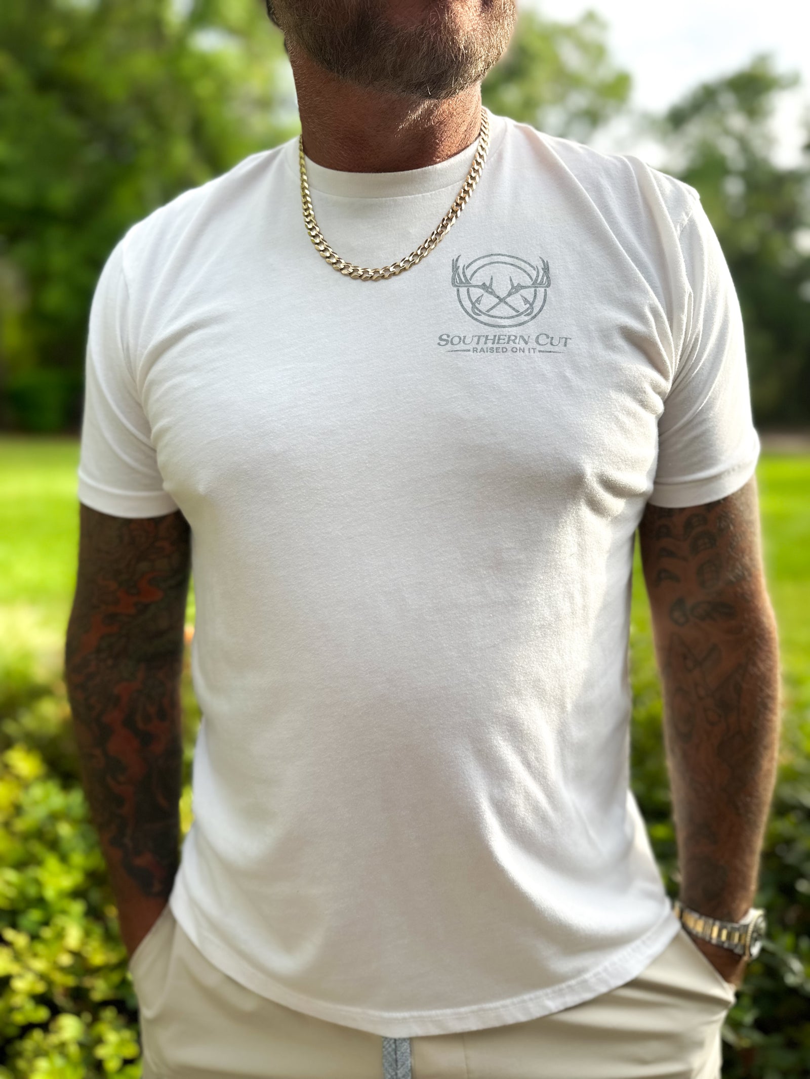 Southern Cut Tee - White