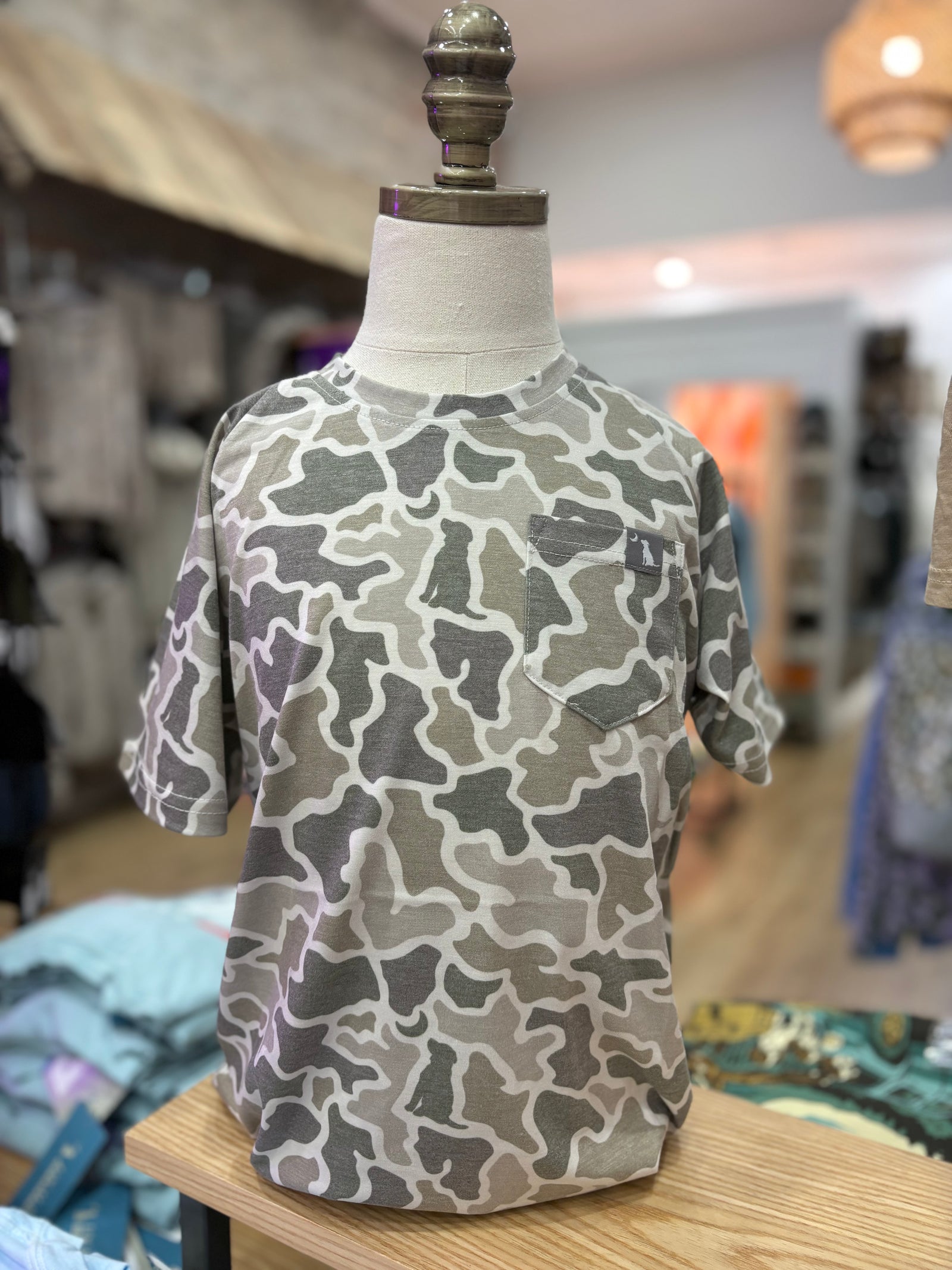 Youth Local Boy Short Sleeve Heather Blend Crew - DC Dog & Moon Camo