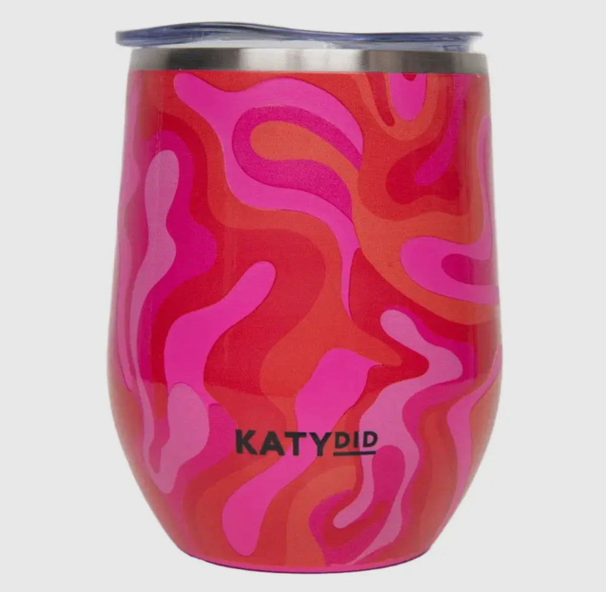 Retro Swirl Stemless Wine Tumbler