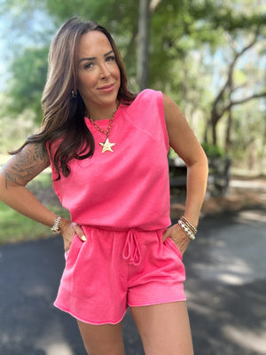 Kamri Lounge Set-Taffy Pink