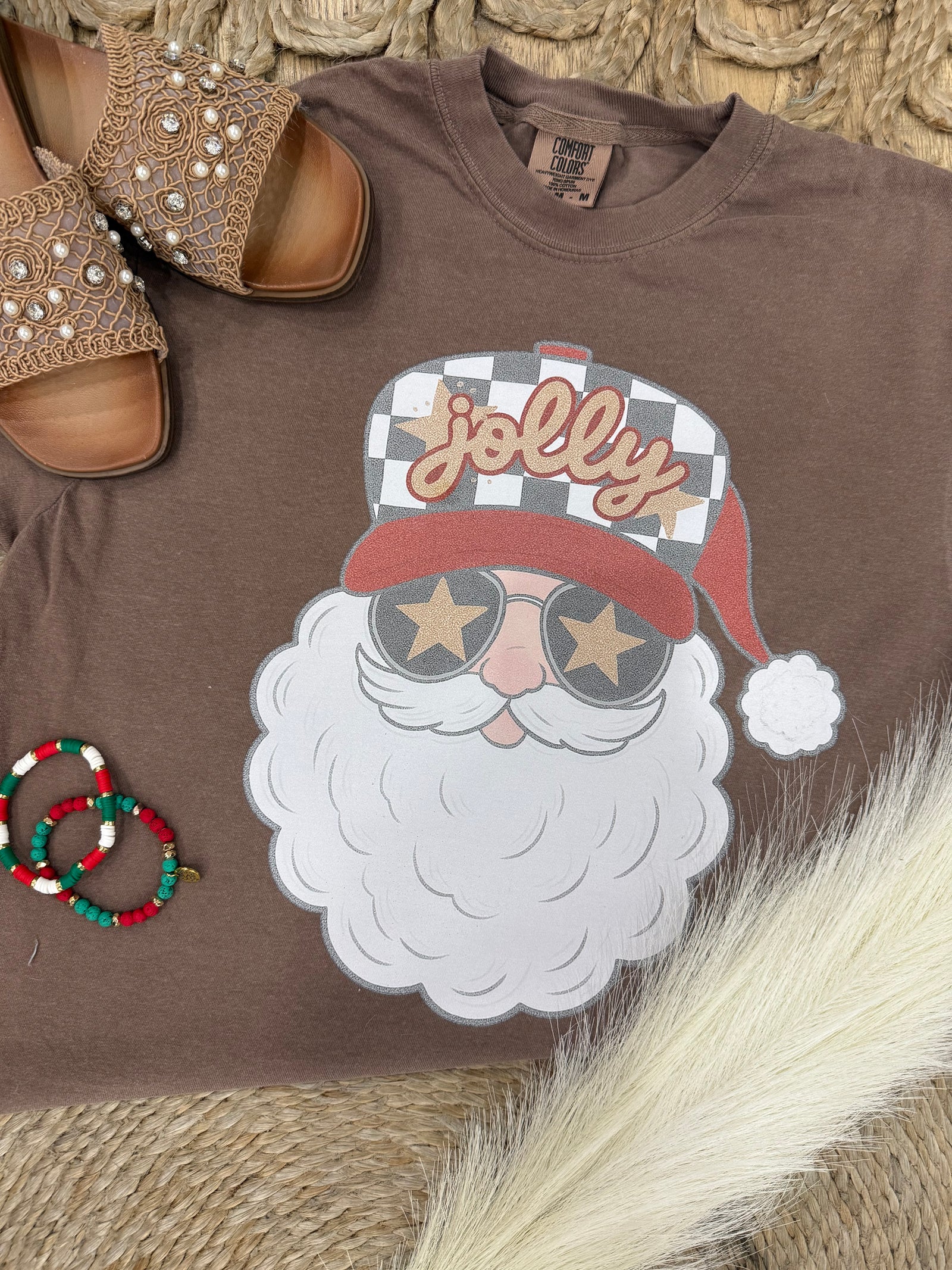 Checkered Jolly Comfort Colors Tee