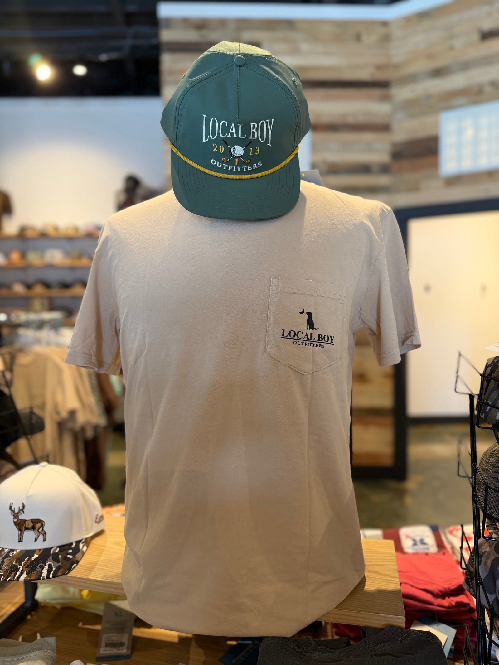 Local Boy Mallard Flock Tee - Latte