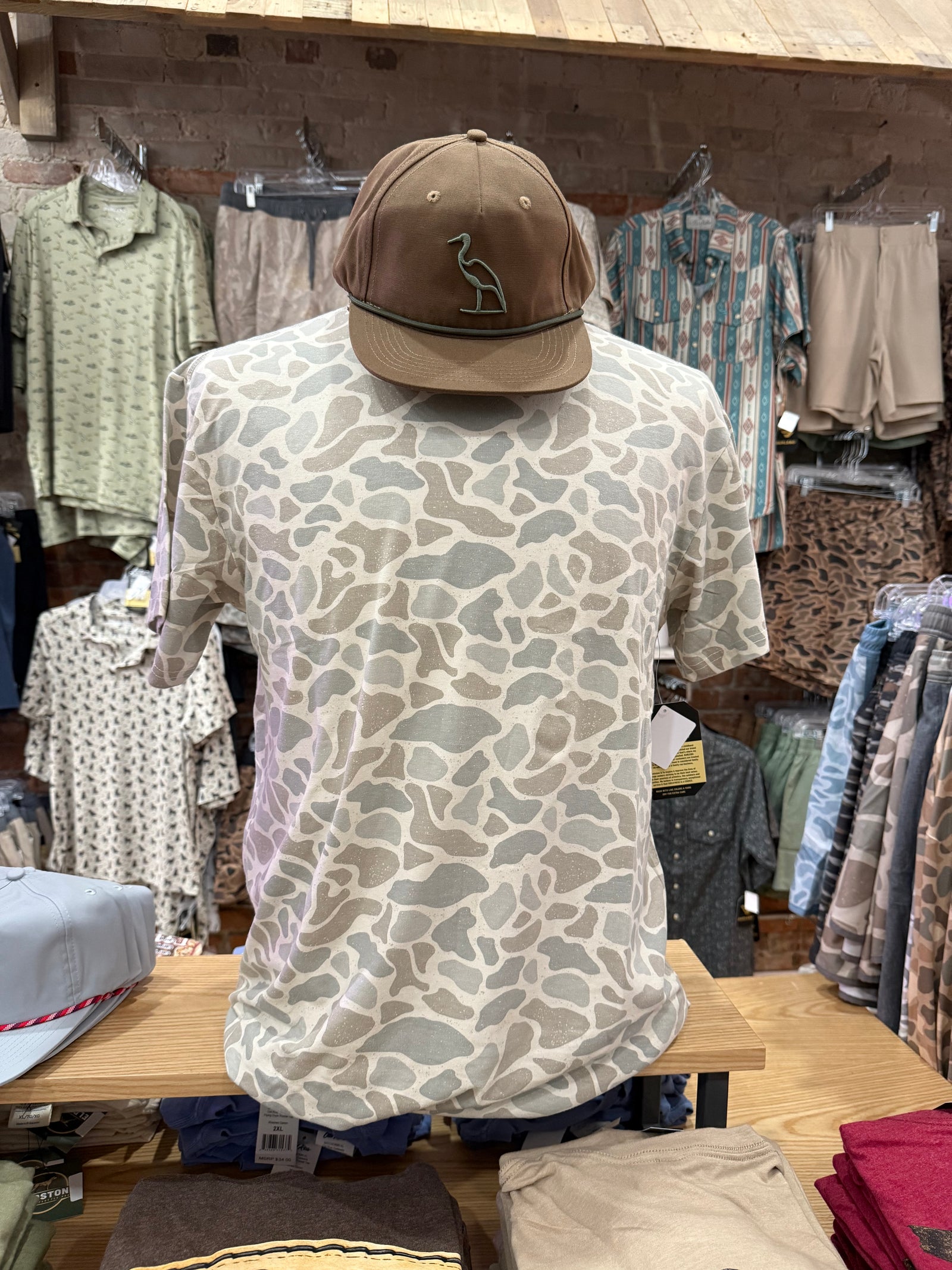 Burlebo Vintage Washed Tee - Classic Deer Camo