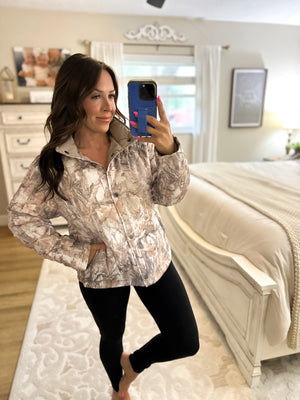 Darin Bottomland Camo Puffer Jacket