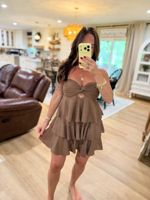 Tanner Babydoll Ruffle Layered Romper