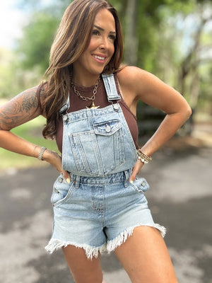 Just a Little Country Denim Overalls