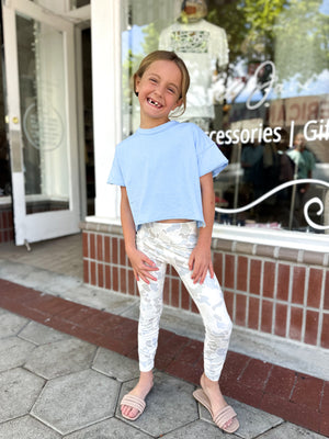 Youth Local Girl Leggings - Saltwater Camo