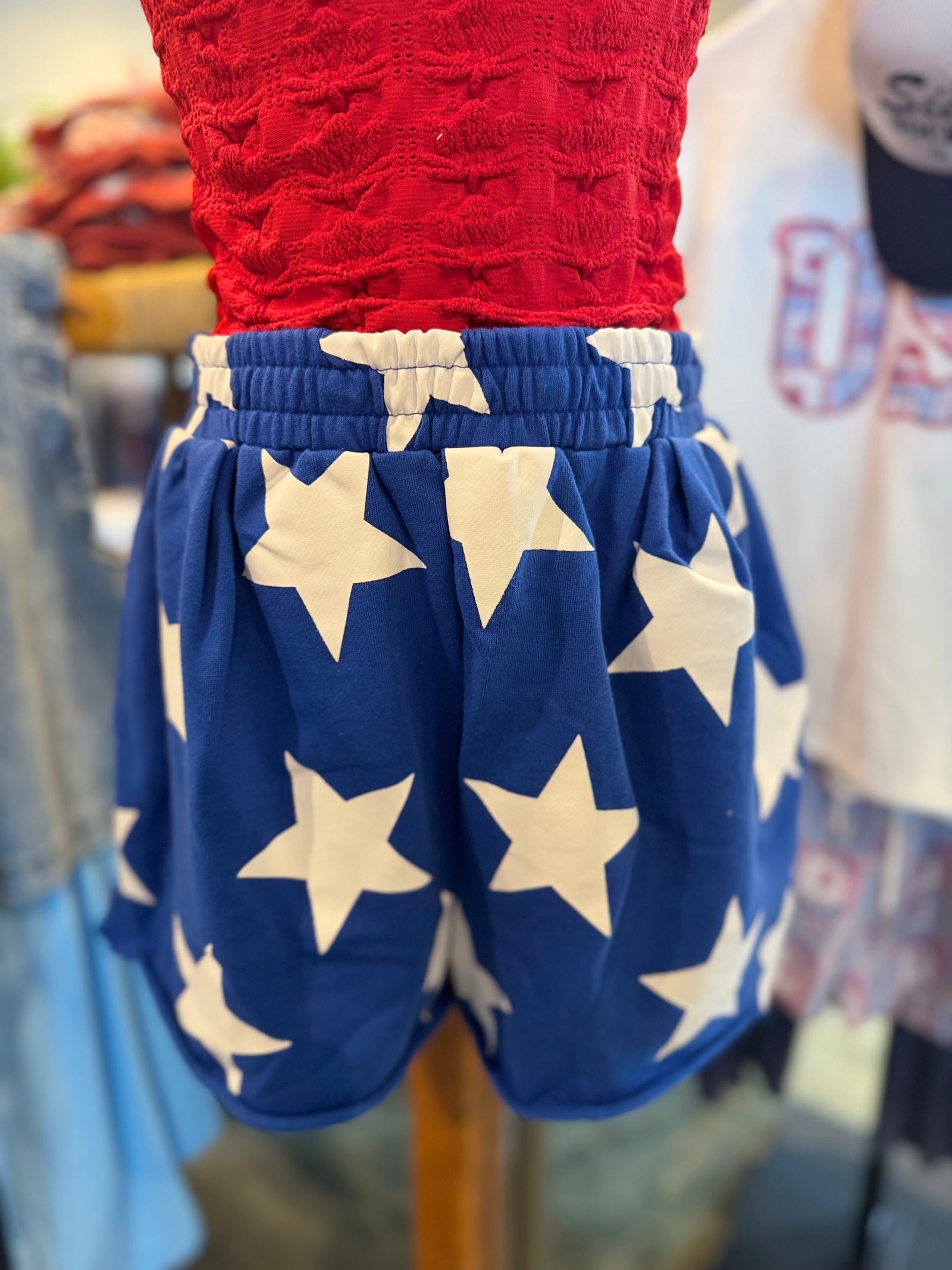 All American Girl French Terry Shorts - Royal