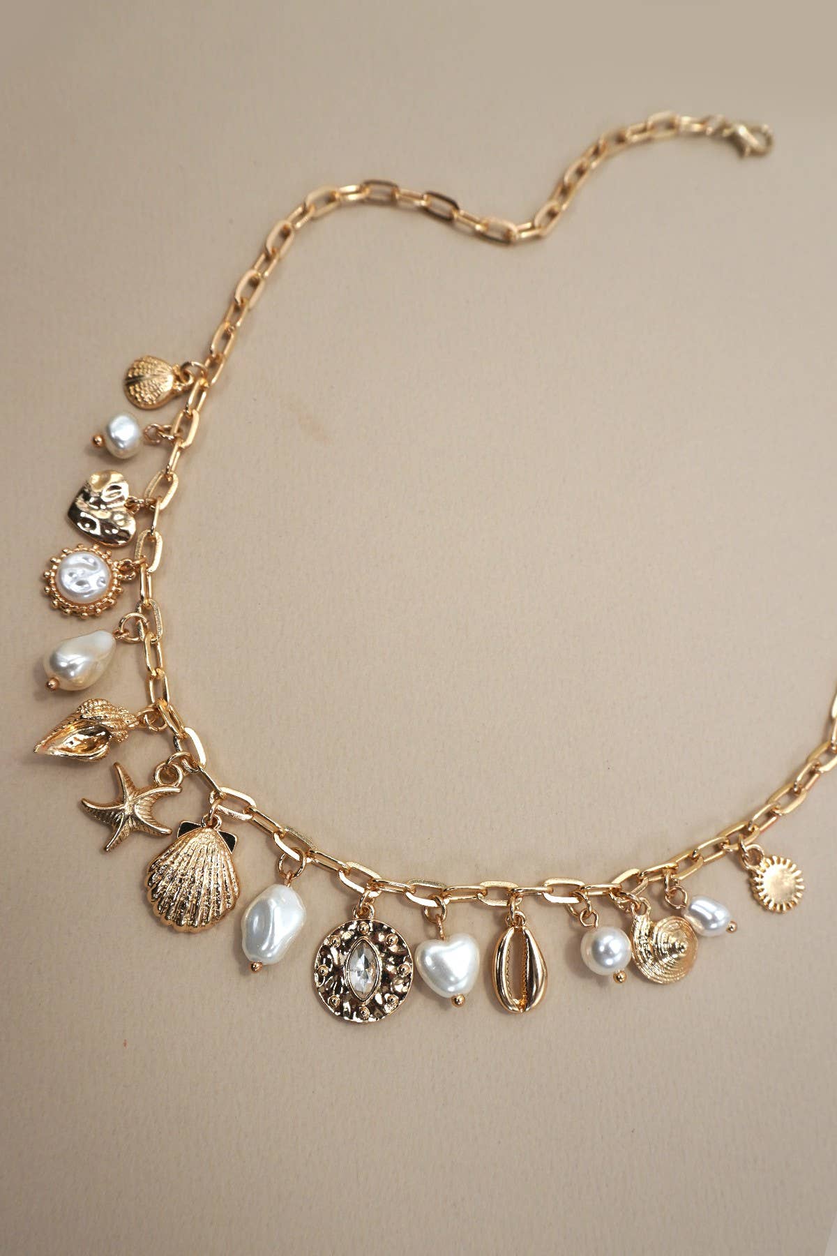 Pearly Girly Charm Necklace