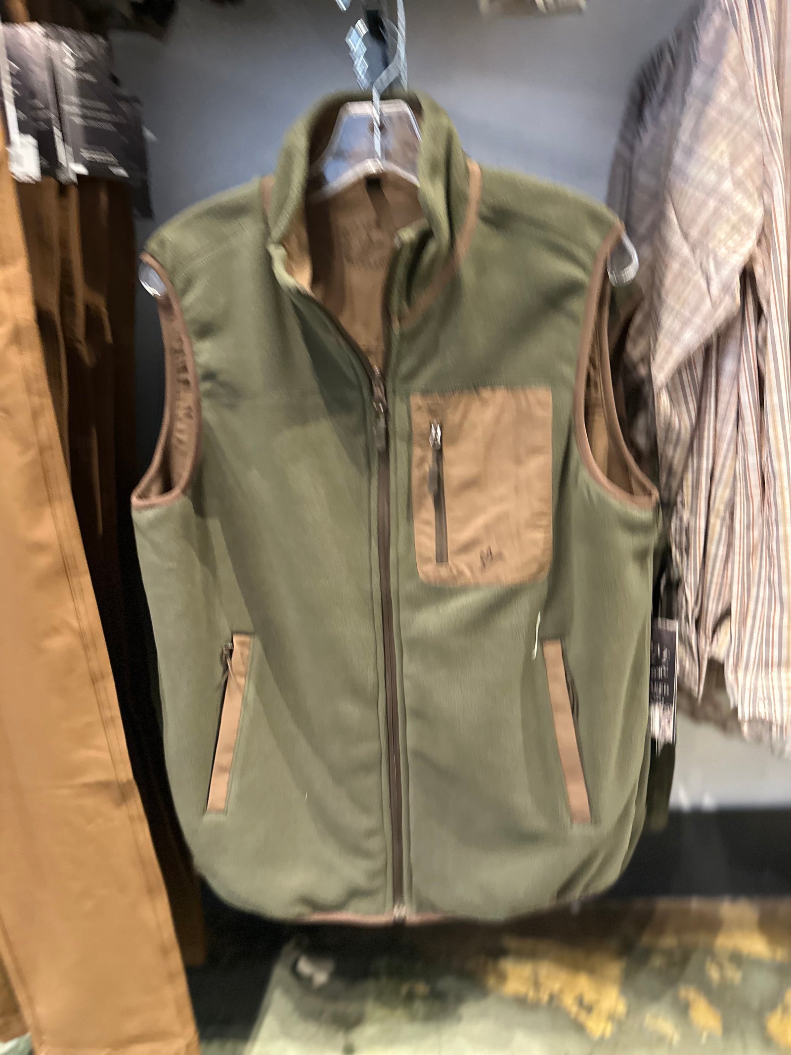 Flyway Fleece Reversible Vest - Moss