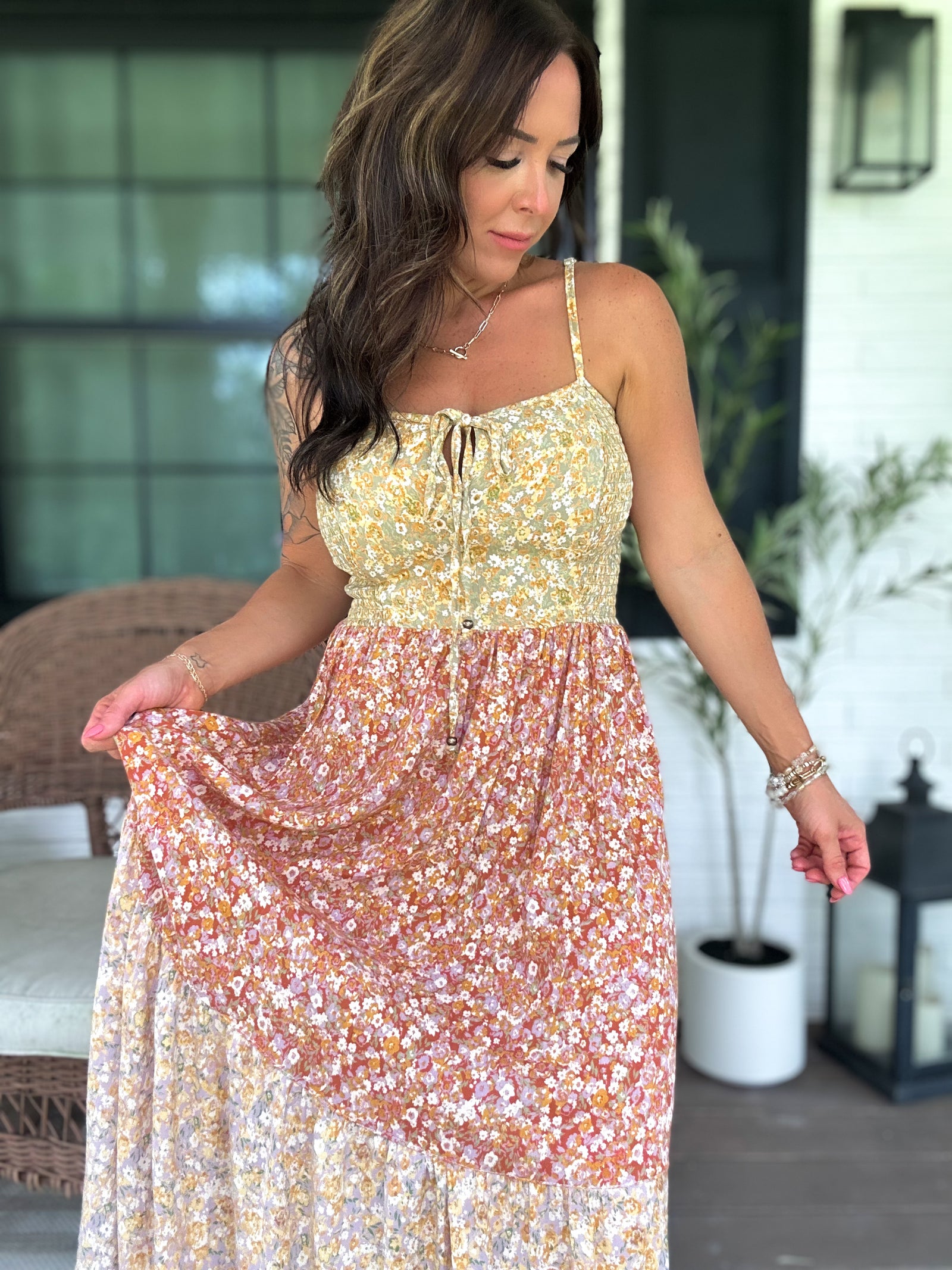 Ivy Patchwork Maxi Dress