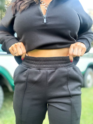 DOORBUSTER - Britt Half Zip Pullover - Black