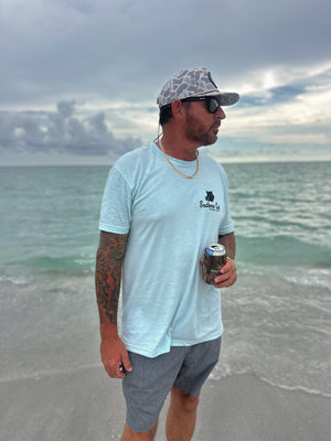 Southern Cut Hog Perfect Fit Tee - Baby Blue