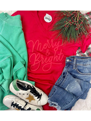 Merry & Bright Puff Tee - PREORDER