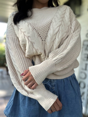 Adeline Cable Knit Sweater