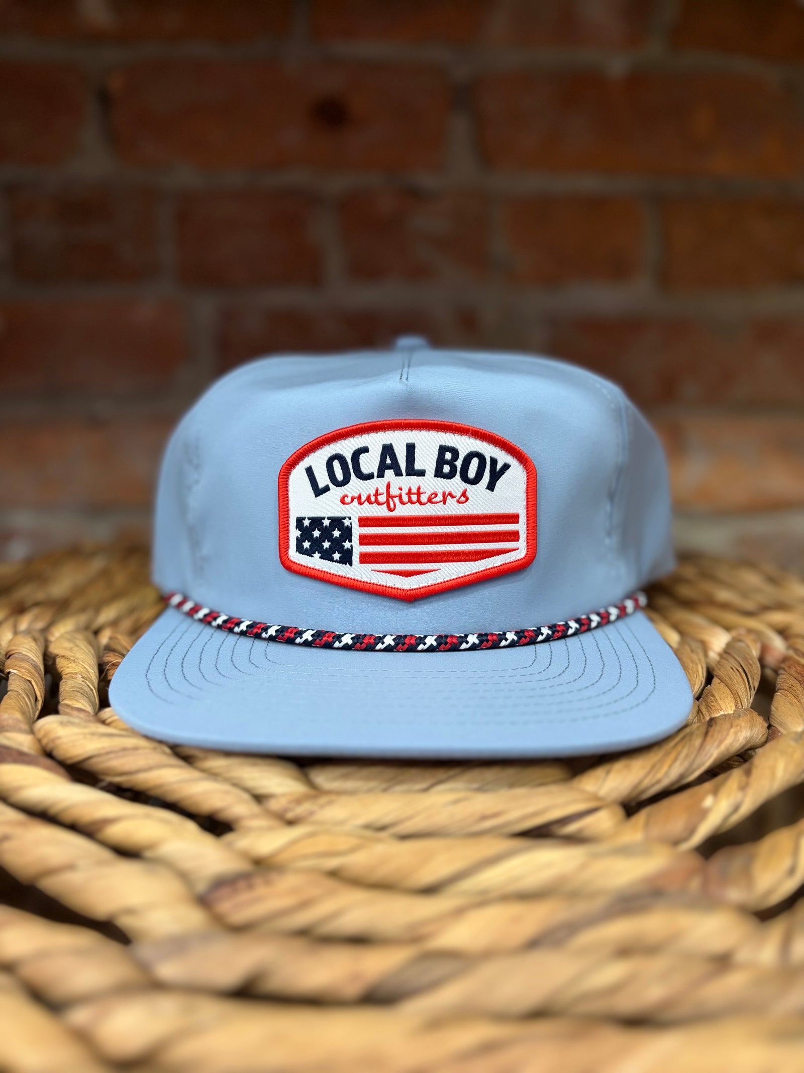 Local Boy Flag Badge Rope Hat