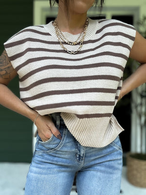 Gracie Striped Knit Top
