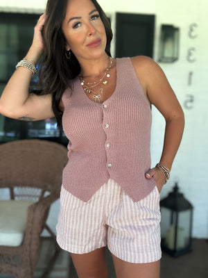 Abbie Striped Breezy Shorts