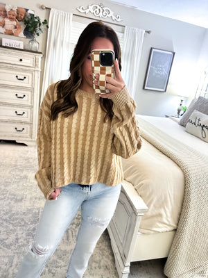 Nothing To Fear Cropped Knit Sweater